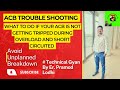 ACB Trouble shooting, during Overload and short circuited