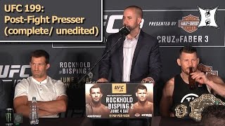 UFC 199: Bisping KOs Rockhold! Cruz Beats Faber Again! Post-Fight Press Conference (LIVE!)