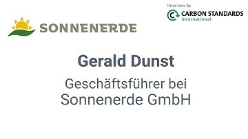 Our interview with Gerald Dunst, CEO with Sonnenerde GmbH