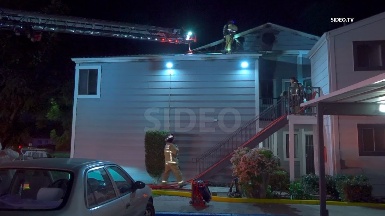 Two Families Displaced In Apartment Fire in Spring Valley - YouTube