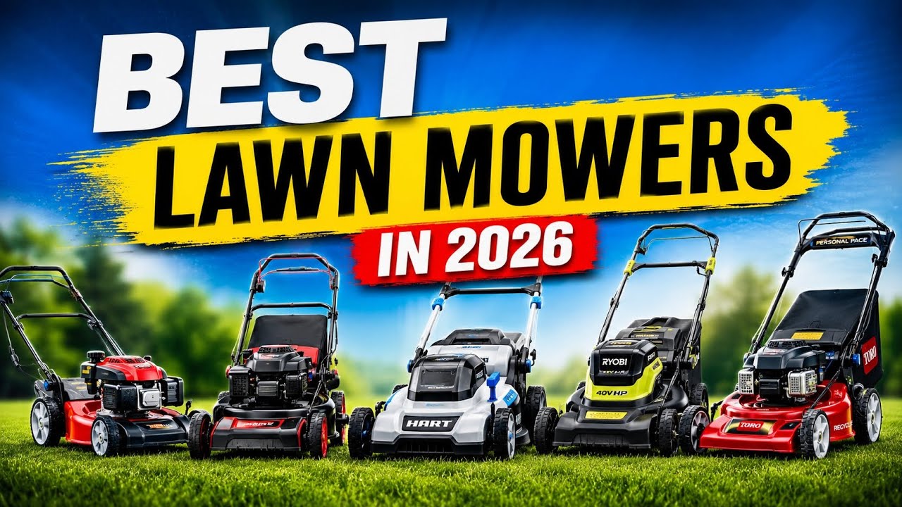 5 Best Budget Self Propelled Lawn Mower in 2026 - YouTube