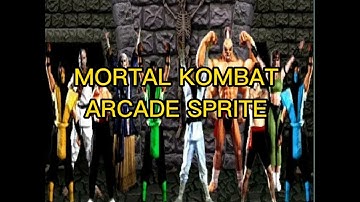 MORTAL KOMBAT HUGE SPRITE TEST. DEMO HACK SEGA-GENESIS. MEGA-DRIVE.