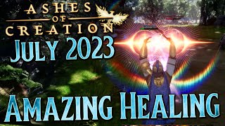 BY FAR The BEST healing Ever Seen in MMOs - Ashes of Creation July 2023 Cleric Liverstream