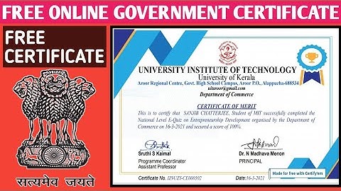 Free Online Commerce Certificate  | National Level E-quiz | Free Certificate | @Knowledge100SAN