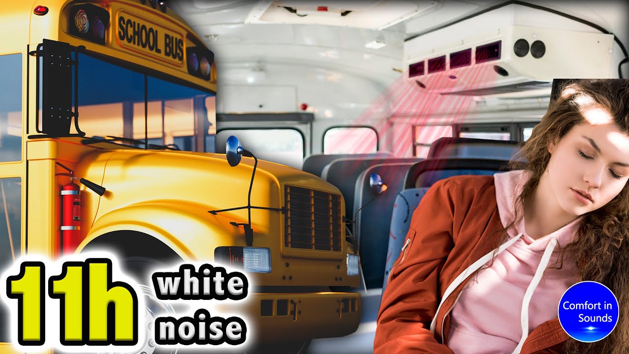 Heater noise, school bus noise, ambience sound, white noise to sleep