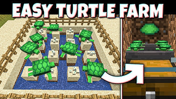 SIMPLE Turtle Farm for Minecraft 1.19 - Easy Scute & Eggs