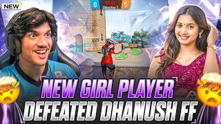 NEW GIRL LEGEND 😡🔥 DEFEATED DHANUSH FF GAMER 😱💔 | 1v1 ⚔️ | FREE FIRE TELUGU 🎮 #dfg #freefire screenshot 2