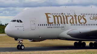 Emirates A380 A6-EOC #ManchesterAirport Landing and Taxi | #Emirates #A380 #Dubai #Manchester #EGCC 