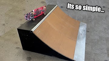 The Easiest way to get the Perfect Transition for a Quarter Pipe