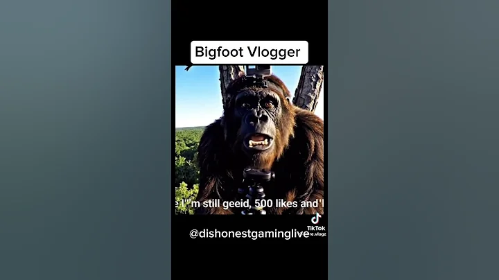 Bigfoot Vlogger #meme #memes #shorts #funny #tiktok #bigfoot #yeti #animalhumor #memecut