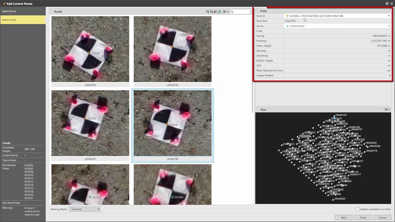 3ds Leica Infinity – UAV Processing Part 2 - Add GCPs and update orientation
