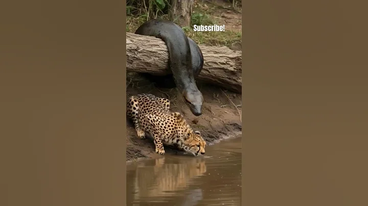 Anaconda Goes For Cheetah with Nerve Damage! #wildlifephotography #cat #lion #tiger #snake #zoo thumbnail