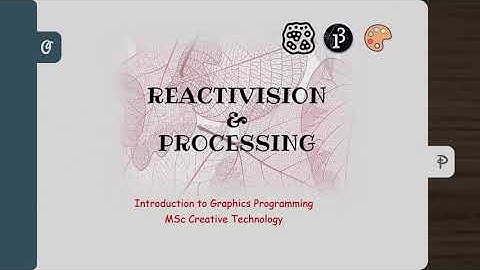 Processing and Reactivision Project