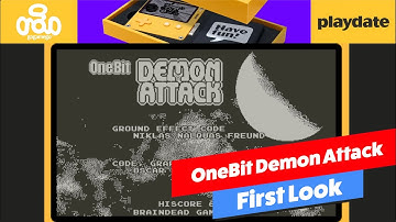 OneBit Demon Attack | First Look | Playdate | gogamego