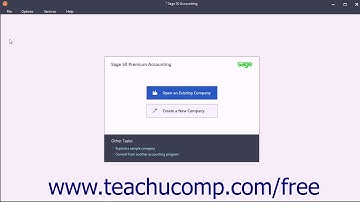 Sage 50 2018 Tutorial Converting a Company Sage Training