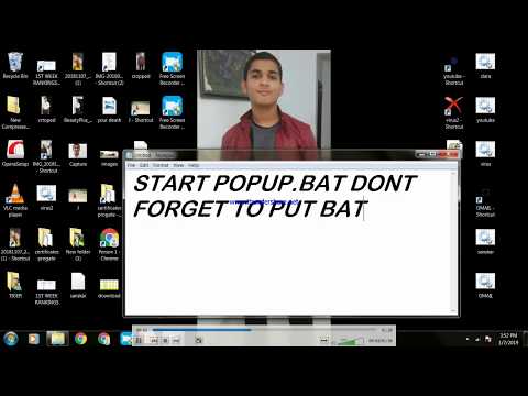 How to create a popup virus with notepad | easy 1 line code