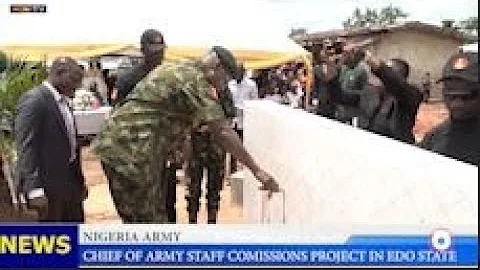 Chief of Army Staff Commissions Primary HealthCare Centre in Edo State