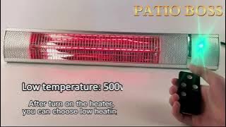 PATIOBOSS Electric Patio Heater | TW-15R