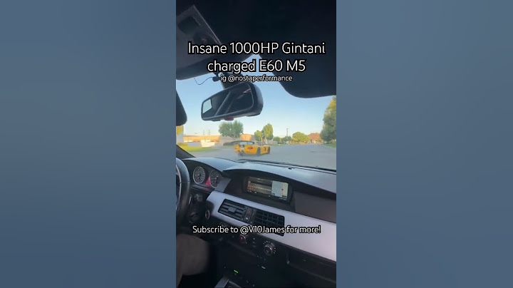 Insane 1000HP E60 M5 gintani supercharged + stroker + 1300HP Viper