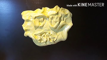 Yellow Putty Klasky csupo robot logo with a bright light in the bedroom