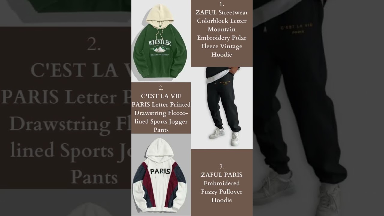 Best streetwear stylish outfits (MUST HAVE) | ZAFUL Fashion- LINKS IN DISCRIPTION |