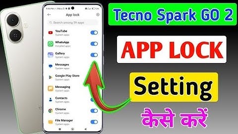 How to hide apps in tecno spark go 2 me / app hide kaise kare tecno spark go 2 mobile ME //