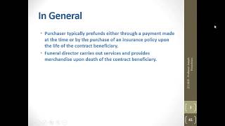 Funeral Law - Gilligan Text - Chapter 10 - Preneed Contracts