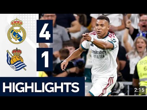 Real Madrid vs Real Sociedad 4-1 | Goals,& Highlights La Liga 2026/27