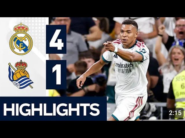 Real Madrid vs Real Sociedad 4-1 | Goals,& Highlights La Liga 2026/27