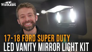 Ford Super Duty Vanity Mirror LED Bulbs Install
