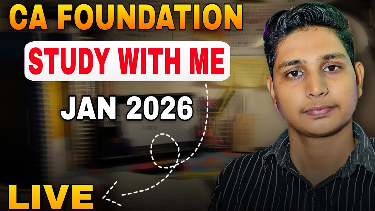 Late 😞 Night Study With Me CA Foundation Jan 2026