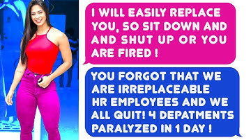 Boss Forgot I Am a Key HR Employee & Demands To Replace Me! Entire HR Department Quit in 1 Day! r/EP