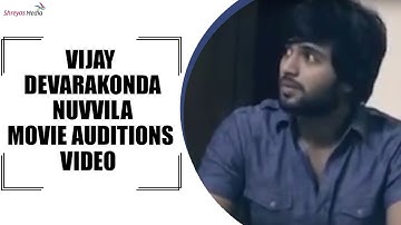 Vijay Devarakonda Nuvvila Movie Auditions Video || Vijay Deverakonda Rare And Unseen Video