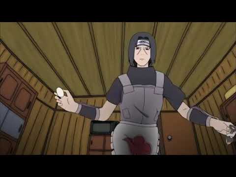 Itachi makes soft boiled eggs using Sharingan