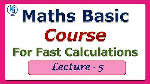 Maths Basic Course Lecture 5 -  Unitary Method