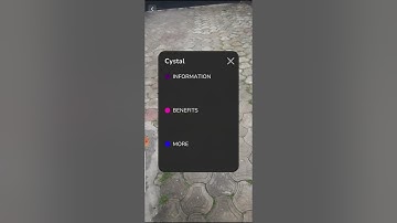 Find Crystal Augmented Reality (AR) simulation.  Niantic Lightship ARDK