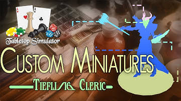 Tabletop Simulator Custom Miniature Guide - RPG Tiefling Cleric Blender Kitbash