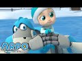 Arpo the Robot | Ice Skating CHAOS!!! +More Funny Cartoons for Kids | Compilation | Arpo and Baby