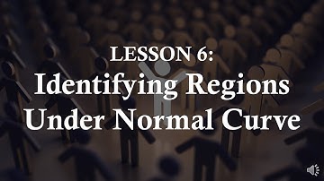 Lesson 6 | IDENTIFYING REGIONS UNDER THE NORMAL CURVE - Part 1/2