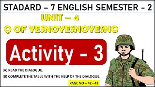 Std 7 sem 2 english unit 4 activity 3