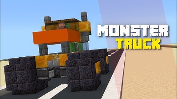 Working Monster Truck in Minecraft java/bedrock!