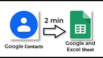 Экспорт Google контактов в Google и Excel таблицы