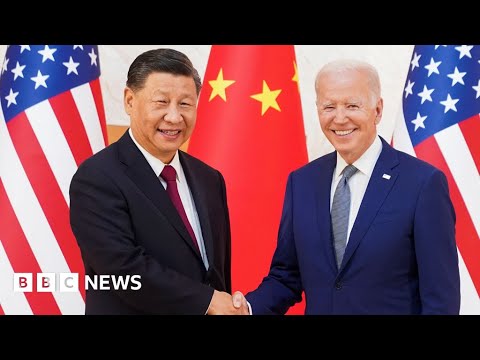 US President Biden shakes hands with Chinese President Xi Jinping in Bali – BBC News