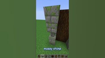 how to build a SPRUCE WALL with a MOSSY STONE BRICKS!! update 1.21 #shorts #minecraft