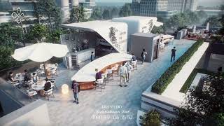 roof garden Design for a commercial complex  تصميم حديقة سطح لمجمع تجاري