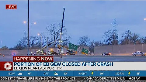 Morning Headlines: Fatal QEW crash, Sunnybrook field hospital takes in first patient, military helps