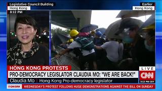 Police used "excessive, abusive force" to crack down on tens of
thousands young, mostly peaceful protesters, says hong kong
pro-democracy legislator claud...