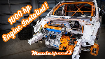 Mazdaspeed3 1000-HP Engine Installed - Almost Time To Fire Up! (Episode 44)