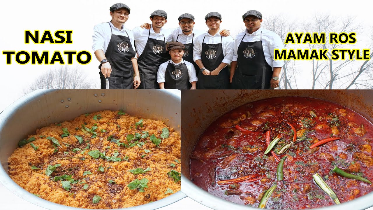 Resepi Nasi Tomato Sedap & Ayam Ros Mamak Style ( Outdoor Cooking by