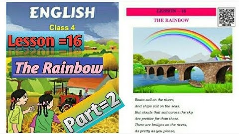 Lesson-16 (The rainbow) (class 4th) (exercise) part-2